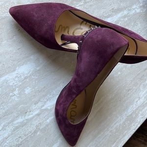 Sam Edelman Burgundy Suede Heels